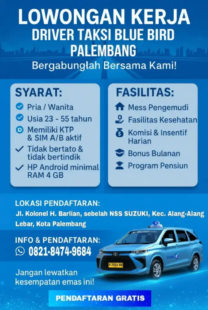 LOKER DRIVER TAKSI
