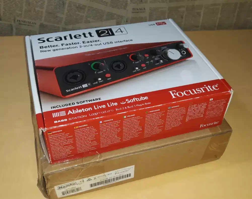 AUDIO INTERFACE FOCUSRITE 2i4 Gen 2 (SECOND) - PRELOVED