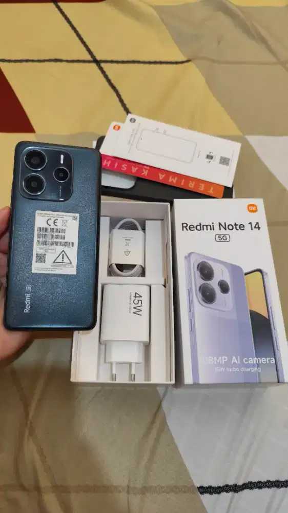 Redmi Note 14 5G Ram 8/256GB Mulus lengkap, No minus