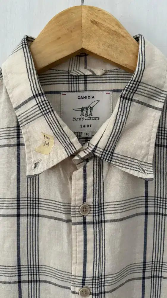 Kemeja pria Ld 120 bahan katun adem