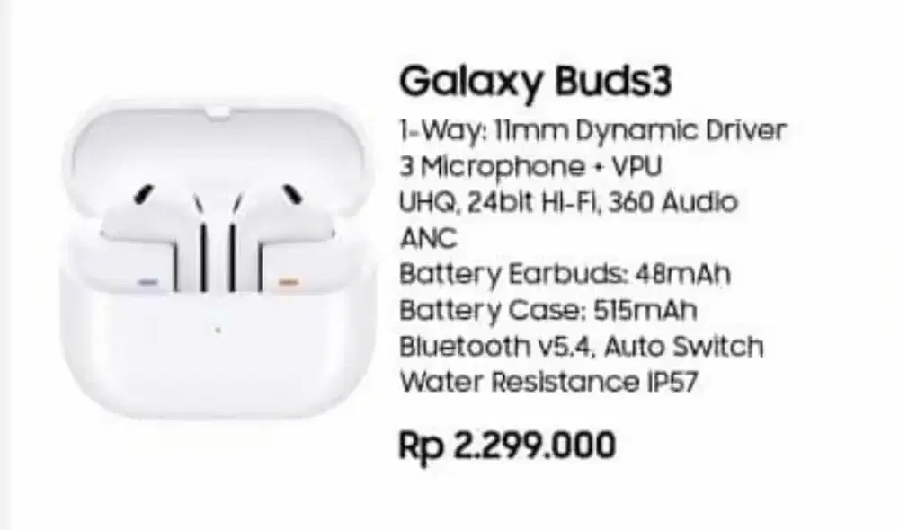EARPHONE GALAXY BUDS 3