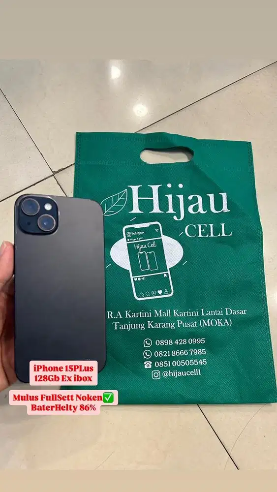 Iphone 15plus internal 128Gb Ex ibox