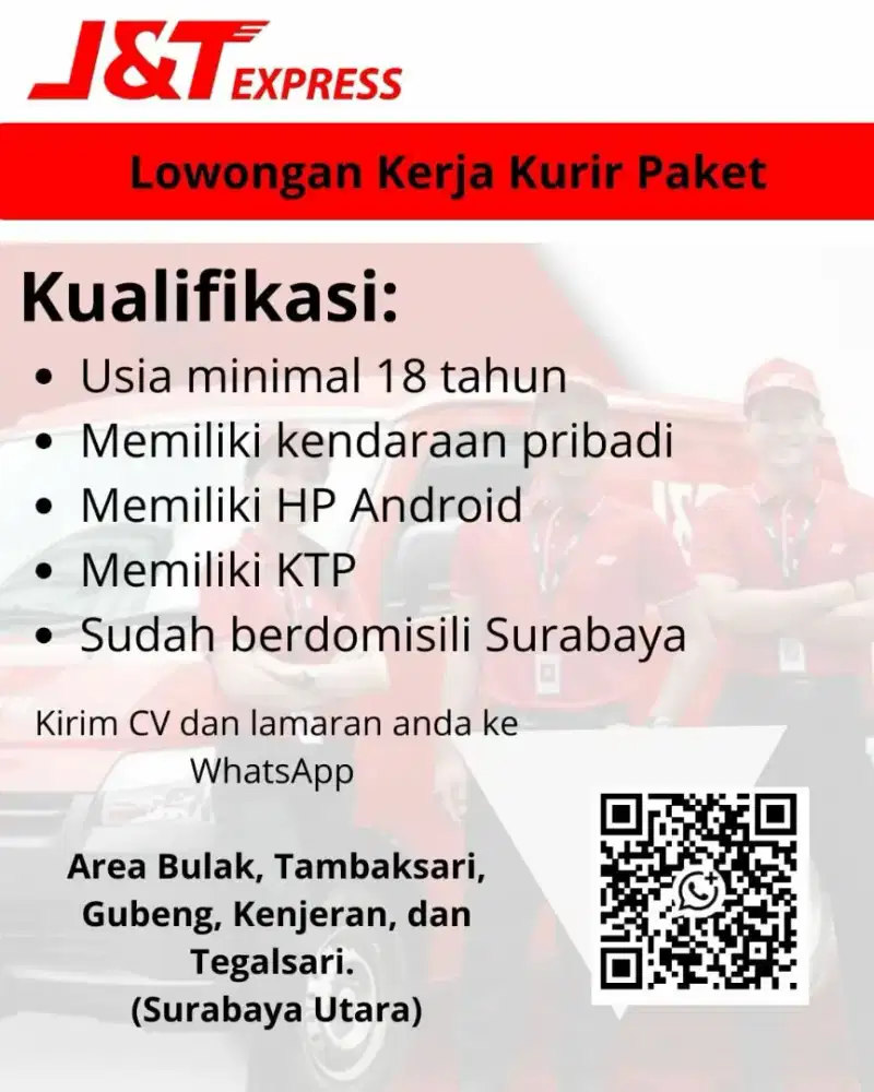 Kurir Motor J&T Express Surabaya Utara