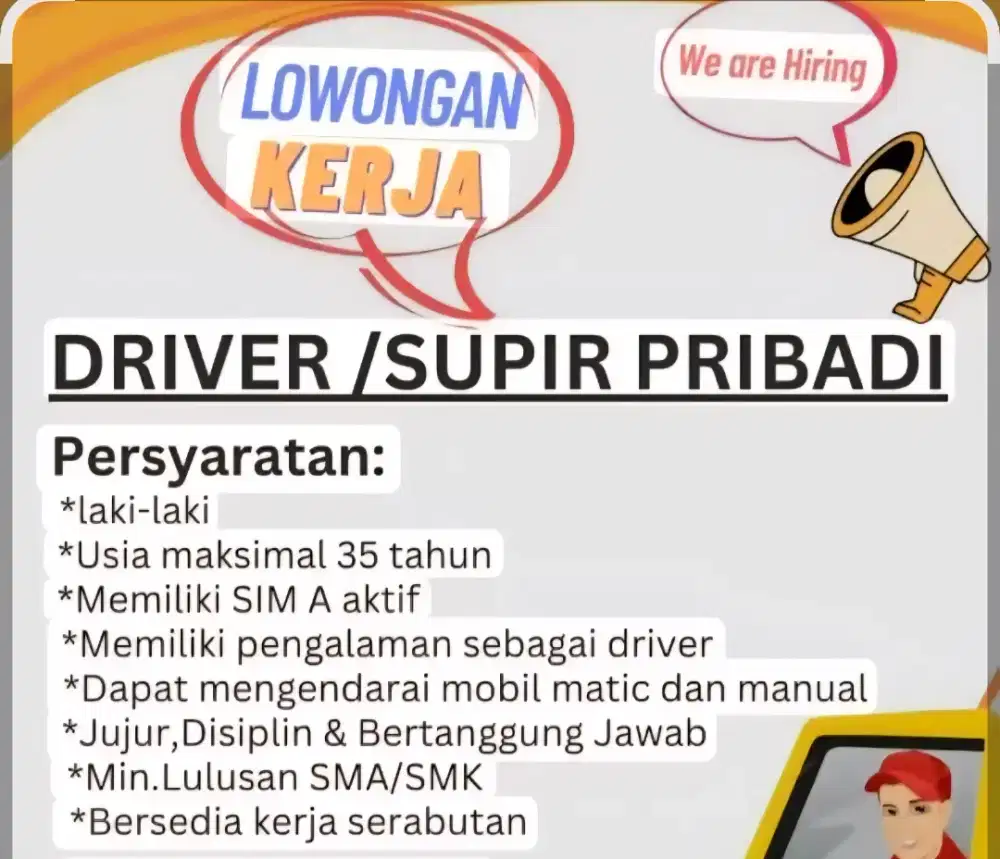 Driver dan Ajudan Asisten
