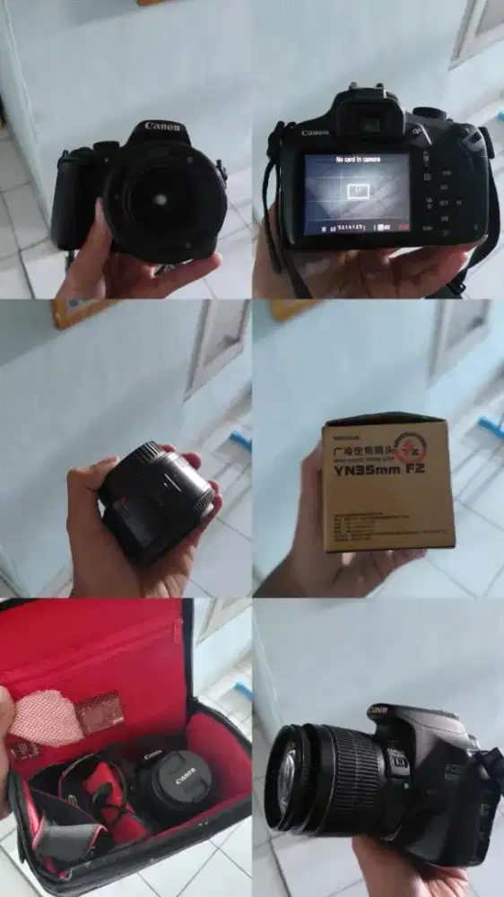 Kamera DSLR Canon 1200d Fullset