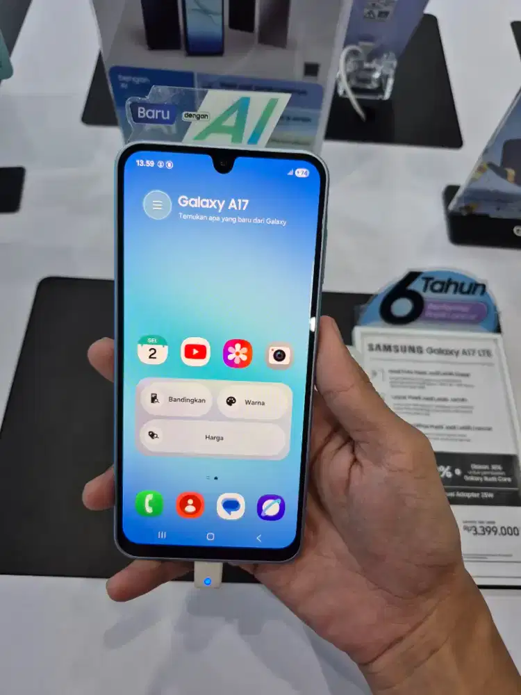 SAMSUNG GALAXY A17 RAM 8GB/128GB PROMO CREDIT BUBGA 0%FREE2KALICICILAN