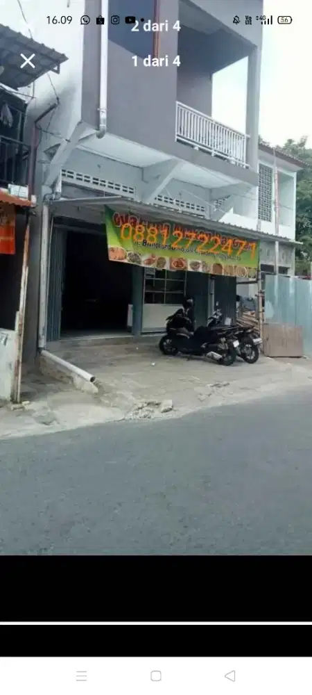 Di jual rumah kos dan warung makan