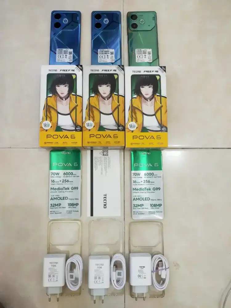 Tecno pova 6 seperti baru 8/256