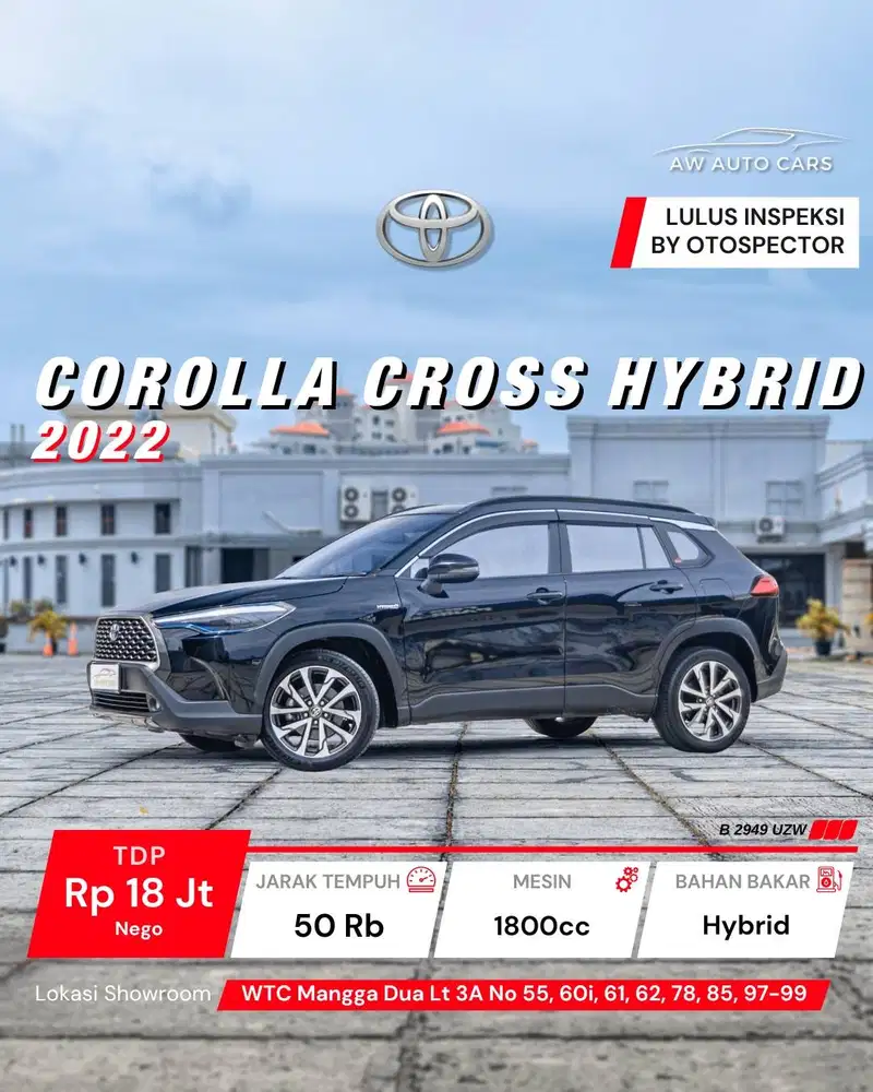 Toyota Corolla Cross Hybrid 2022 non bensin 2023 GR 2024 sport 2021