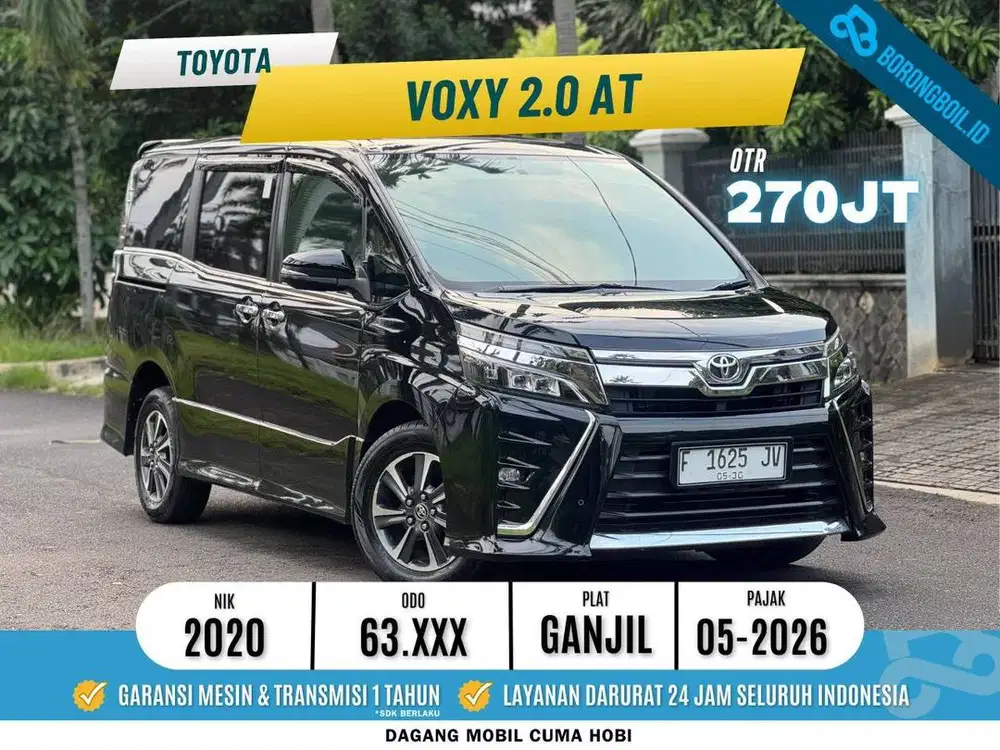 Toyota Voxy 2.0 AT 2020 Hitam Metalik - Harga Bersahabat