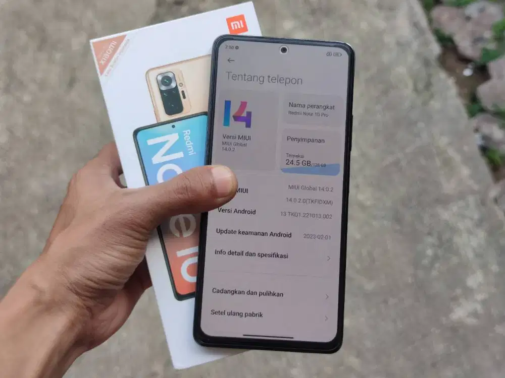 Redmi note 10 pro 8/128gb fullset