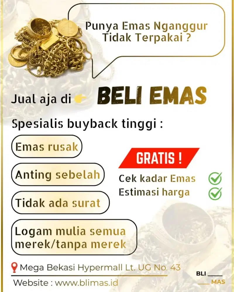 Terima Semua Jenis Emas Anda