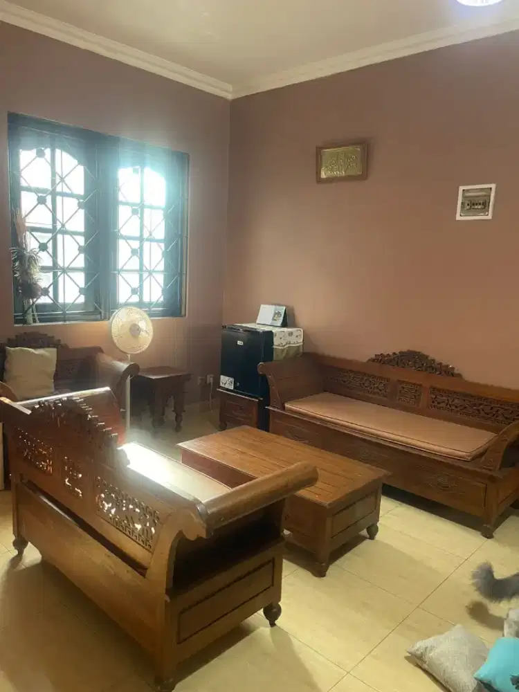 KURSI+ Meja jati asli