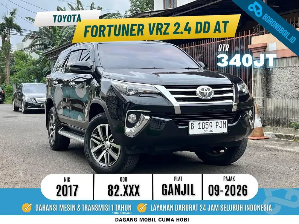 Toyota Fortuner VRZ 2.4 DD AT 2017 Hitam