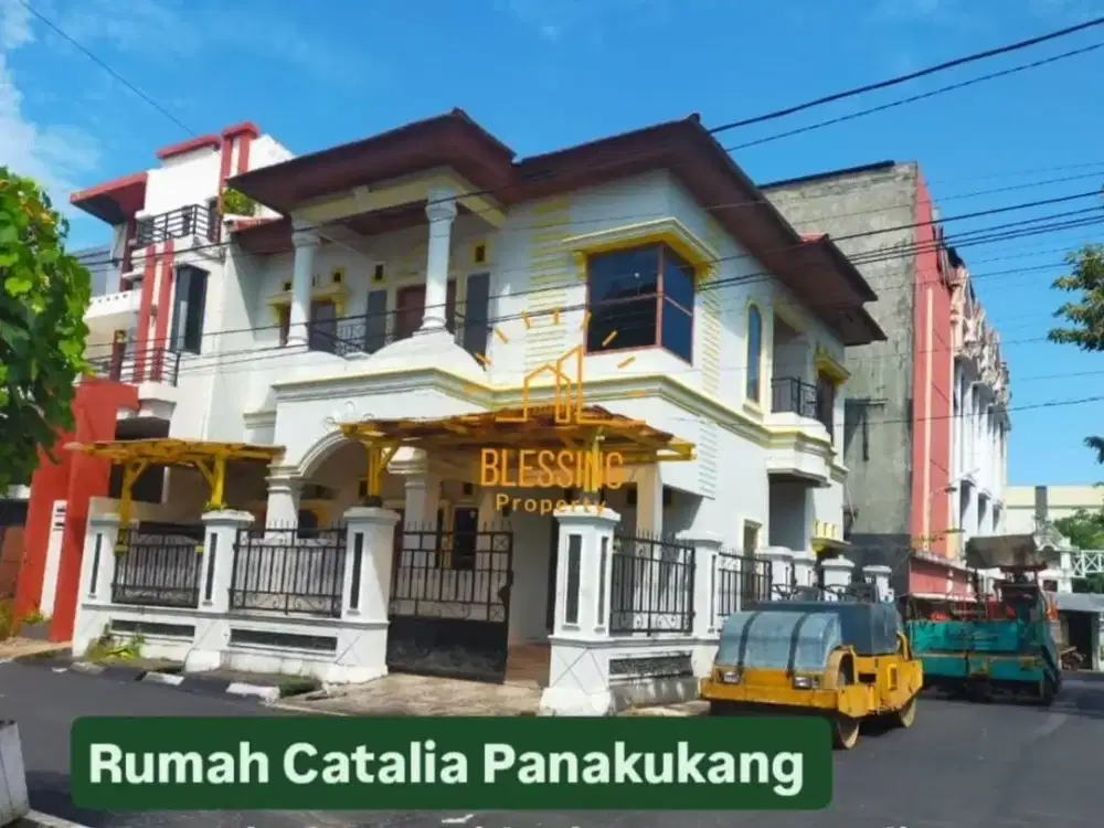 rumah sudut cantik samping mall panakkukang pasar segar tengah kota makassar