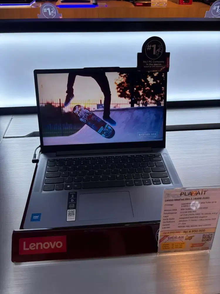 CICILAN LAPTOP LENOVO IDEAPAD SLIM 3 intel 8/512 Gb Promo Bunga ringan