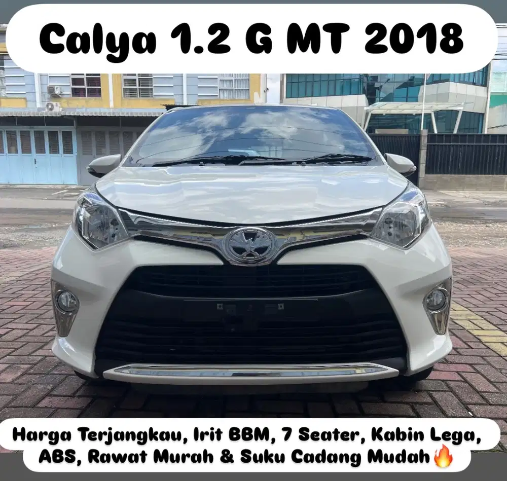 (TDP 9 JUTA!) Toyota Calya 1.2 G Manual Putih 2018