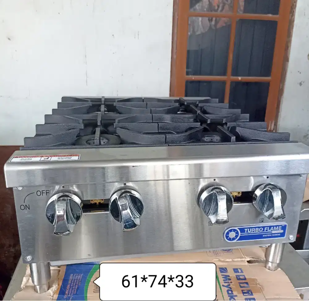 Portable stove turbo flame