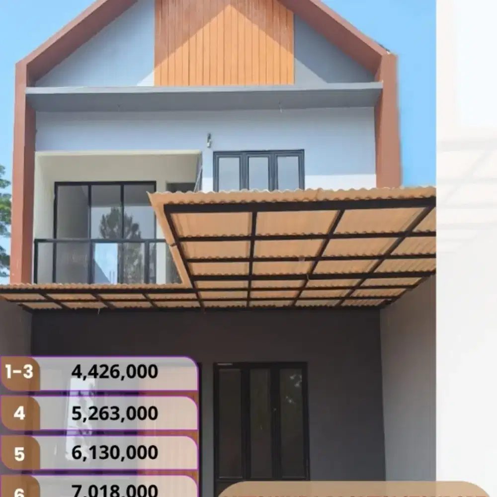 Rumah ready stock siap huni KPR tanpa DP dan free surat2 SHM