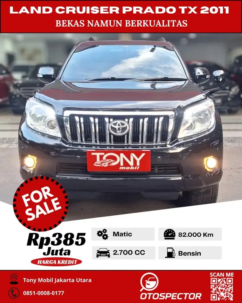 Toyota LC Prado TX 2.7 AT 2011 Hitam