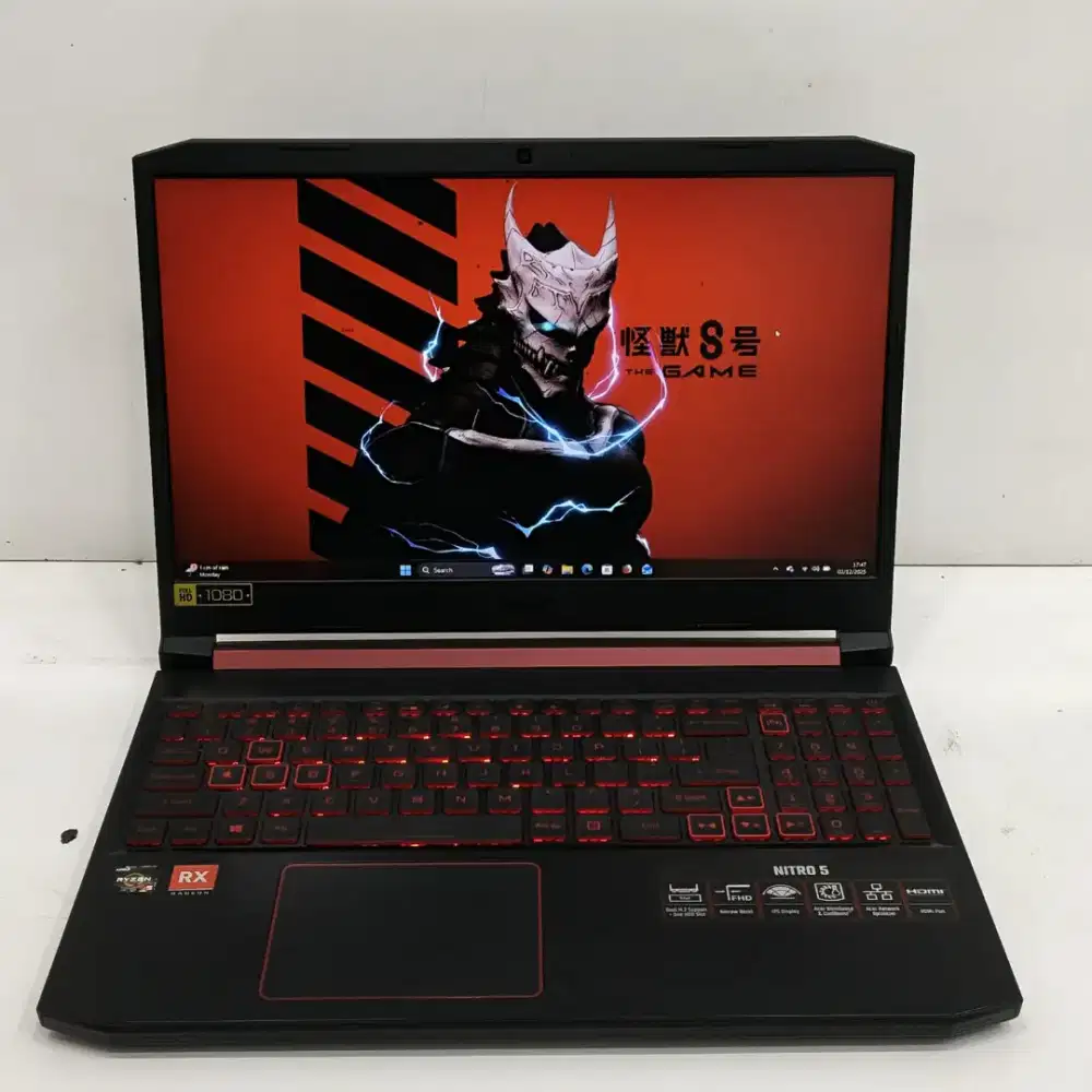 Acer nitro 5 amd ryzen 5-3550h ram 16 gb ssd 128 gb amd rx560x