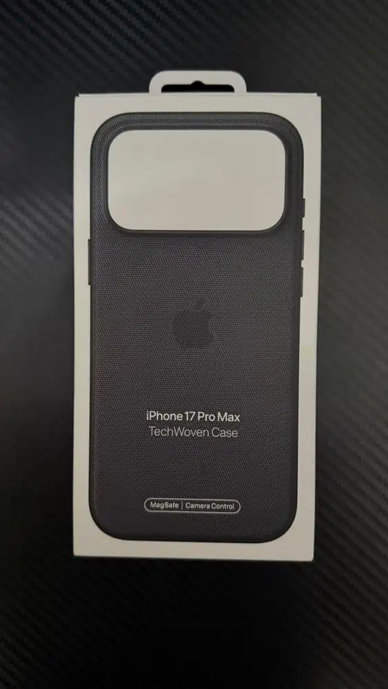 Case Ori TechWoven With Mag Safe Hitam Iphone 17 Pro Max