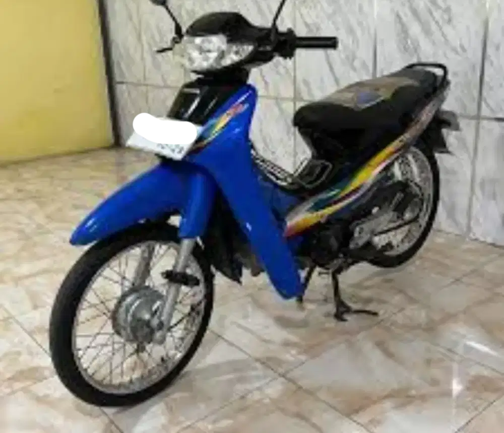 Supra fit 2004 biru hitam