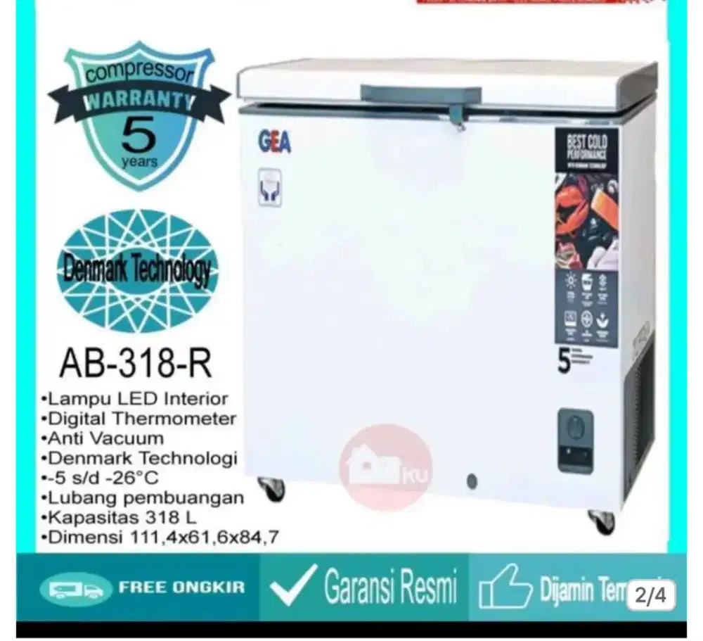 Di jual cepat Frizer pendingin AB-318-R
