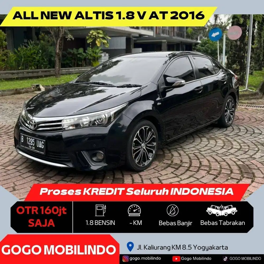 [Dp10jt] Toyota Altis V Matic 2016 Orisinil Pajak Baru Kredit Murah
