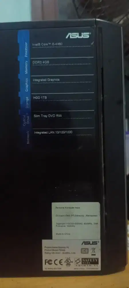 PC BEKAS (CPU ONLY) MERK ASUS