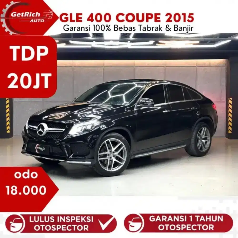 Low odo 18Rb!! Mercedes benz GLE 400 2015 Hitam