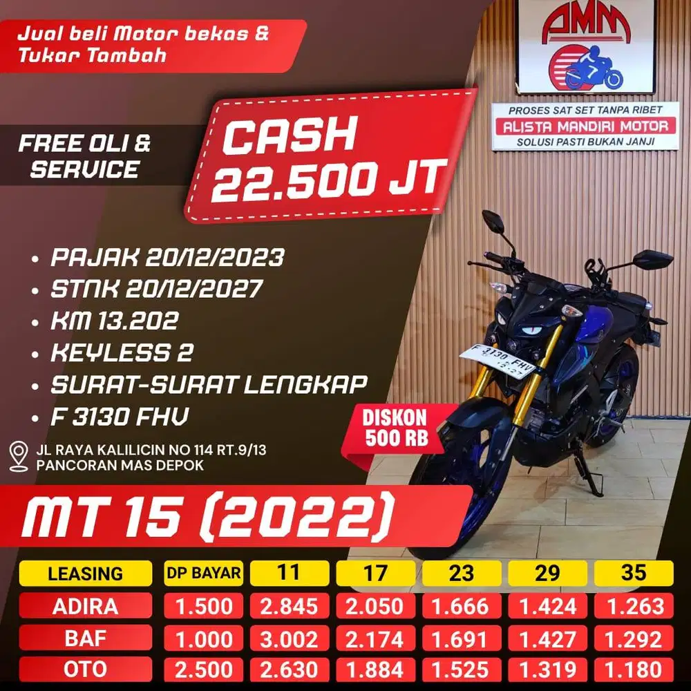 DP 1JTAN MT 15 TH 2022 BISA CASH/TRADE IN /BAYAR PAKAI CC/PAYLATER