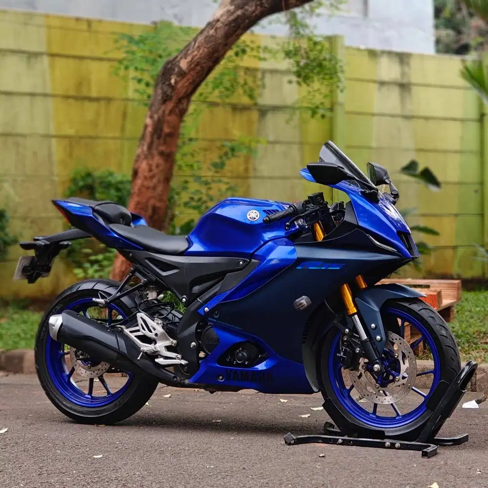 YAMAHA R15 V4 2022 BIRU KM RENDAH PAJAK PANJANG SUPER GRESS