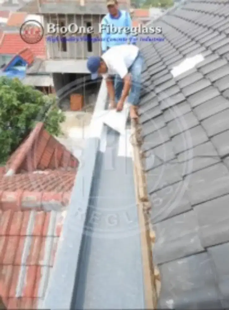 Perbaikan Talang Air Bocor/Lining/Pelapisan Fiber