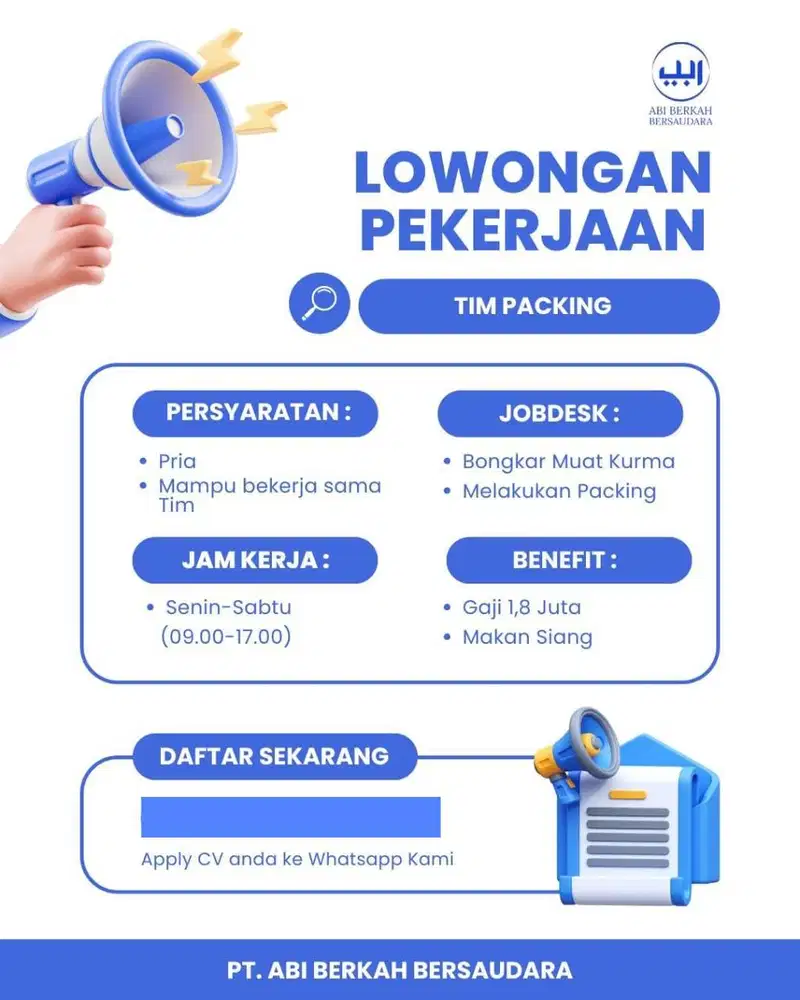 Lowongan Packing Kurma