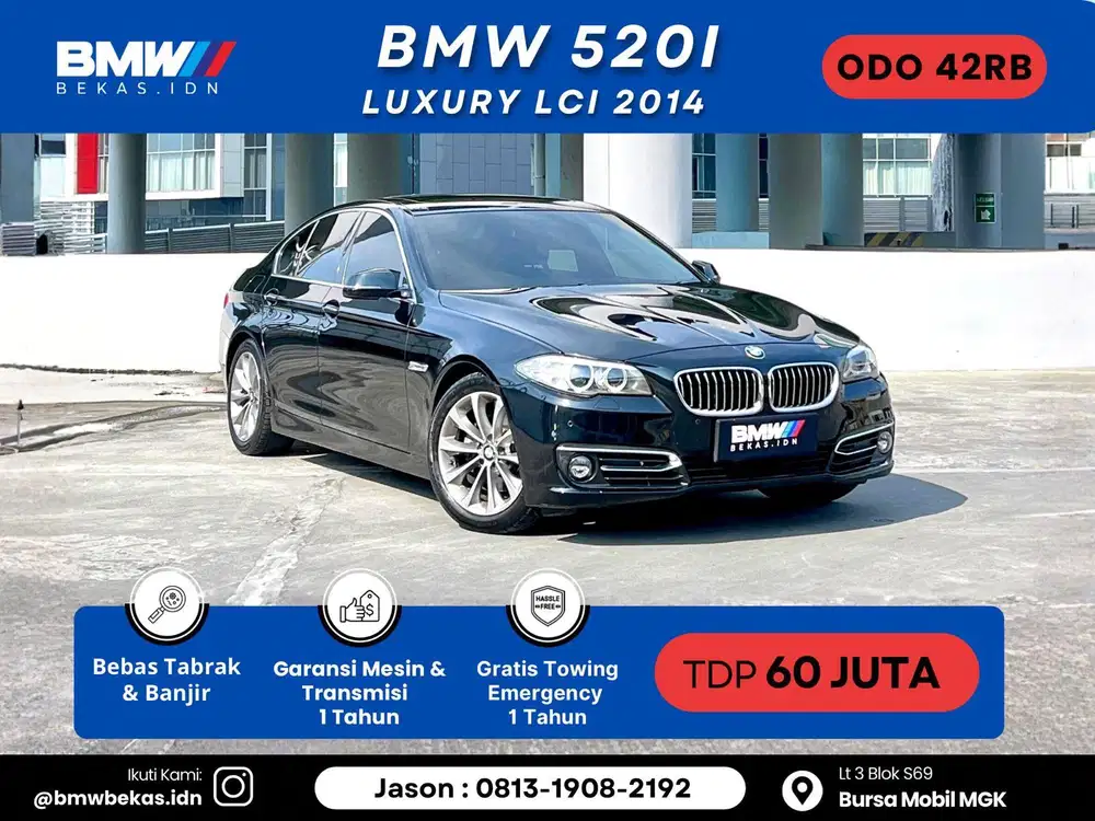 LOW odo BMW 520i Luxury 2014 LCI Record