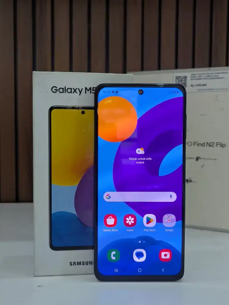 Samsung Galaxy M52 5G 8/128 | Unit + Dus Ori Resmi|