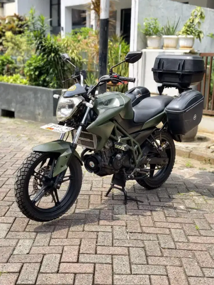 yamaha vixion thn 2013, mesin halus, modif touring box givi, strobo