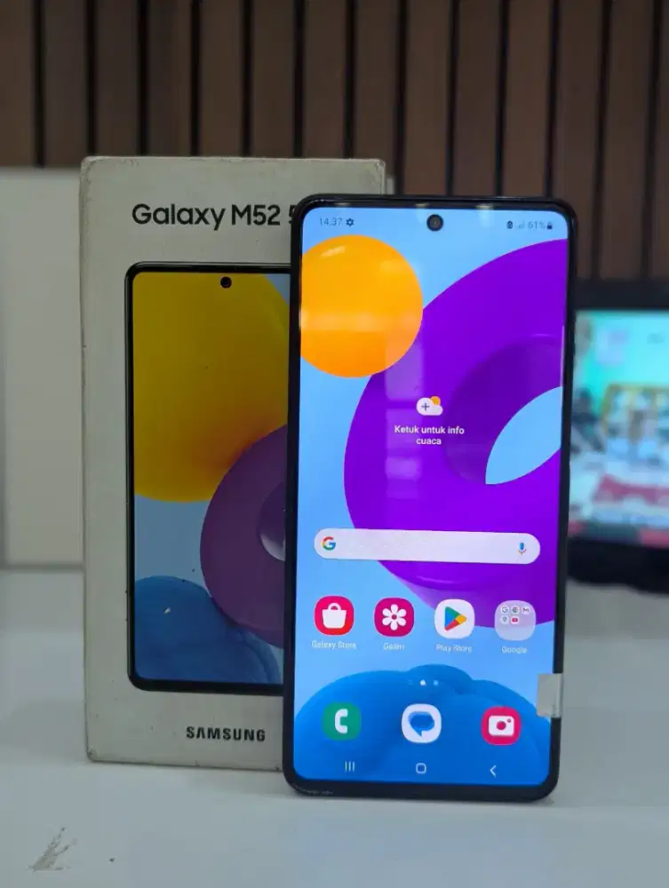 Samsung M52 8/128 5G| Ori Resmi Fullset | Second | Normal No Minus |