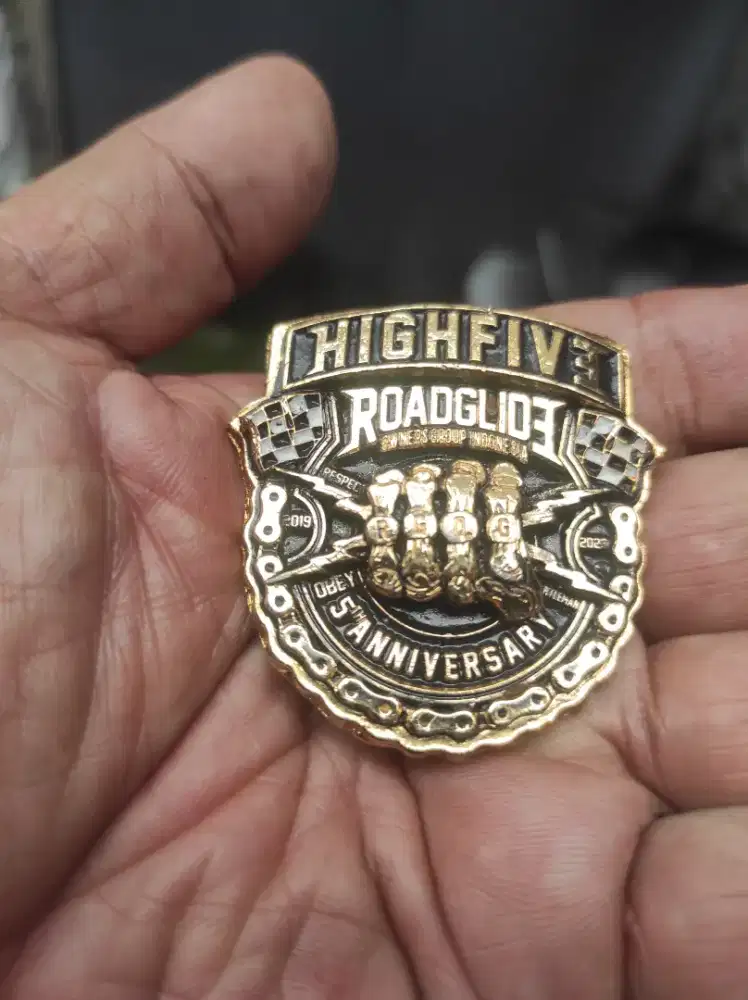 Mainan anak pin bros Harley Davidson RGOG anniversary 2023 mulus