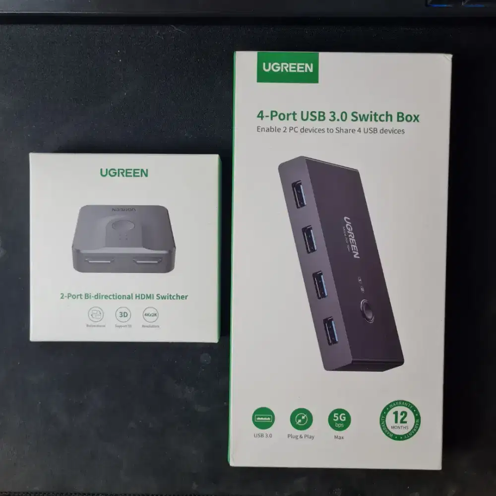 Ugreen USB 3 Switcher dan Ugreen HDMI Switcher