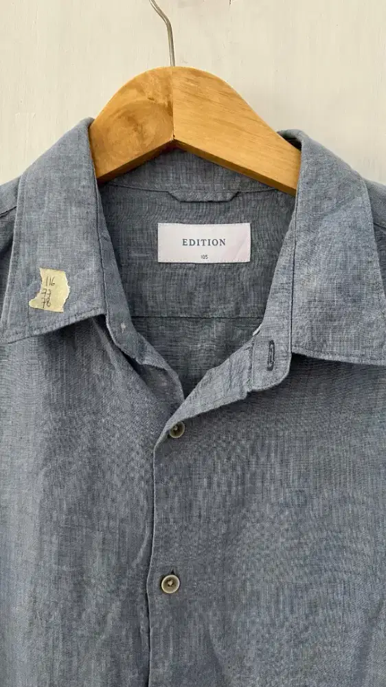 Kemeja pria Ld 116 bahan katun adem