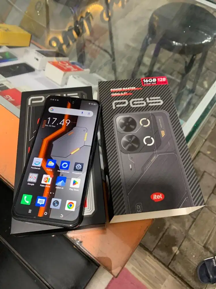 Itel P65 8/128 kondisi fullshet ori nominus