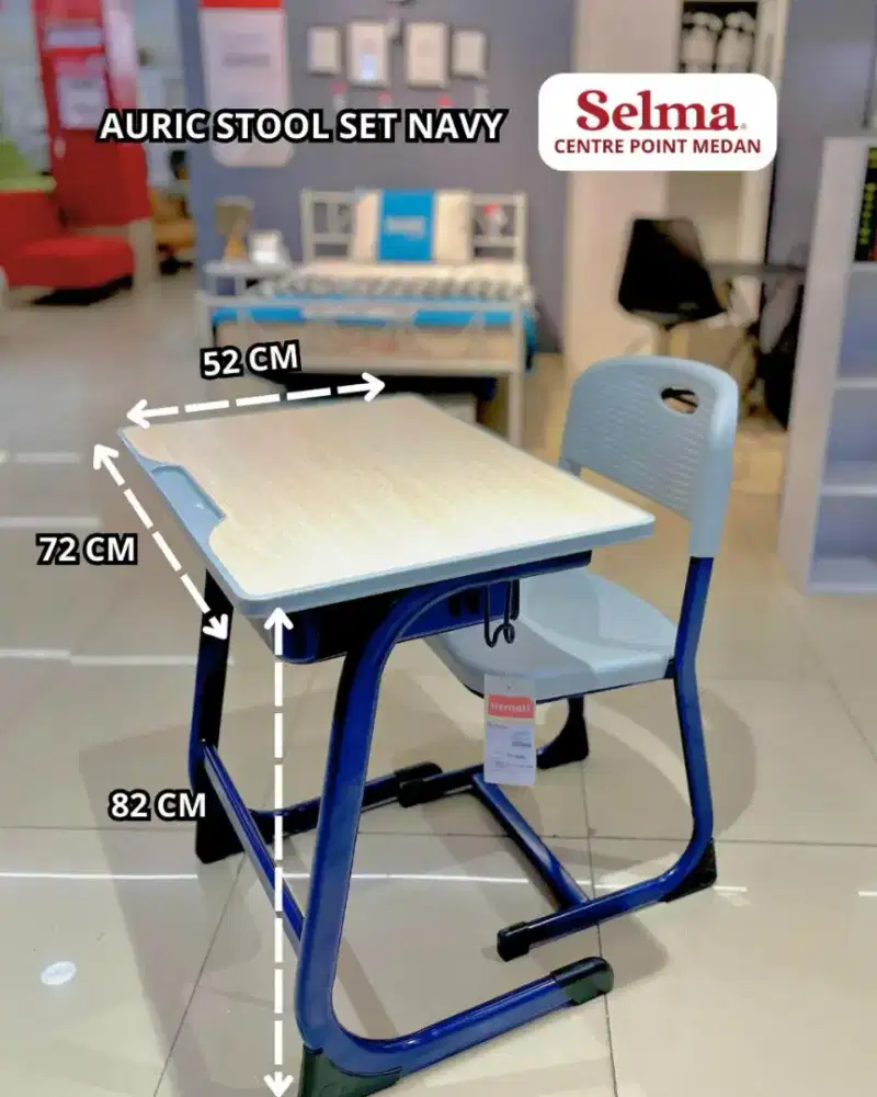 Set Meja Belajar Sekolah AURIC