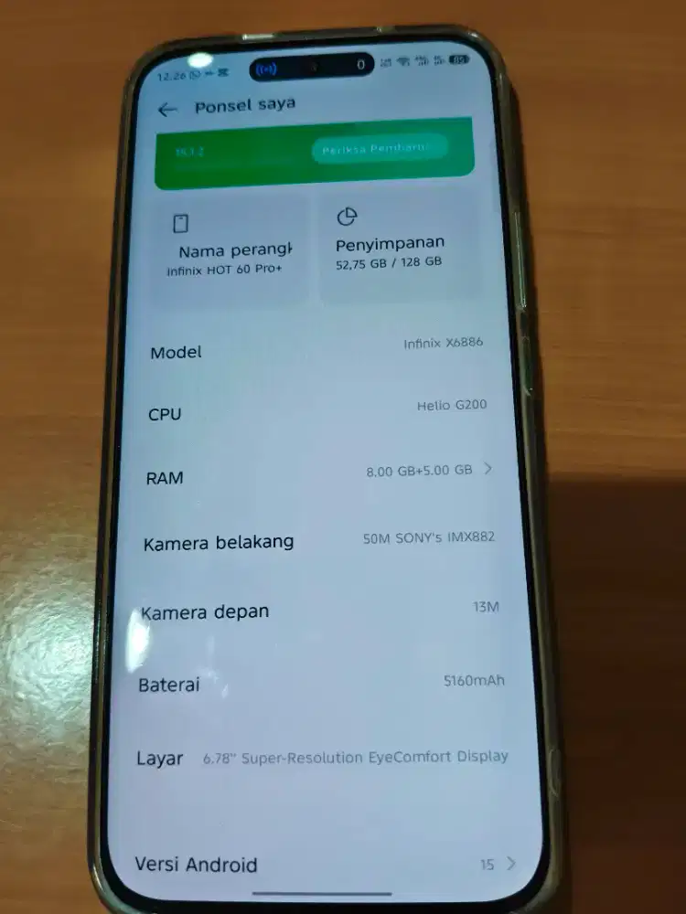Dijual Infinix 60 Pro Plus 8/128 mulus baru pakai 3 minggu