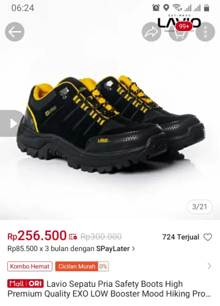 Sepatu bisa buat treking hiking safety outdoor. Nego boleh