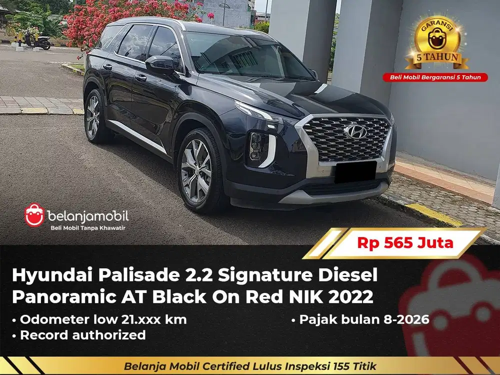 [ GARANSI 5TH ] Hyundai Palisade 2.2 Signature 4x2 Diesel AT 2022/2023