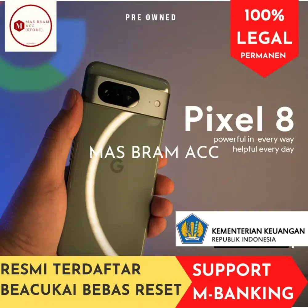 Pixel 8 8-128/256 IMEI BEACUKAI BEBAS RESET PERMANEN not 10 8a 9 pro
