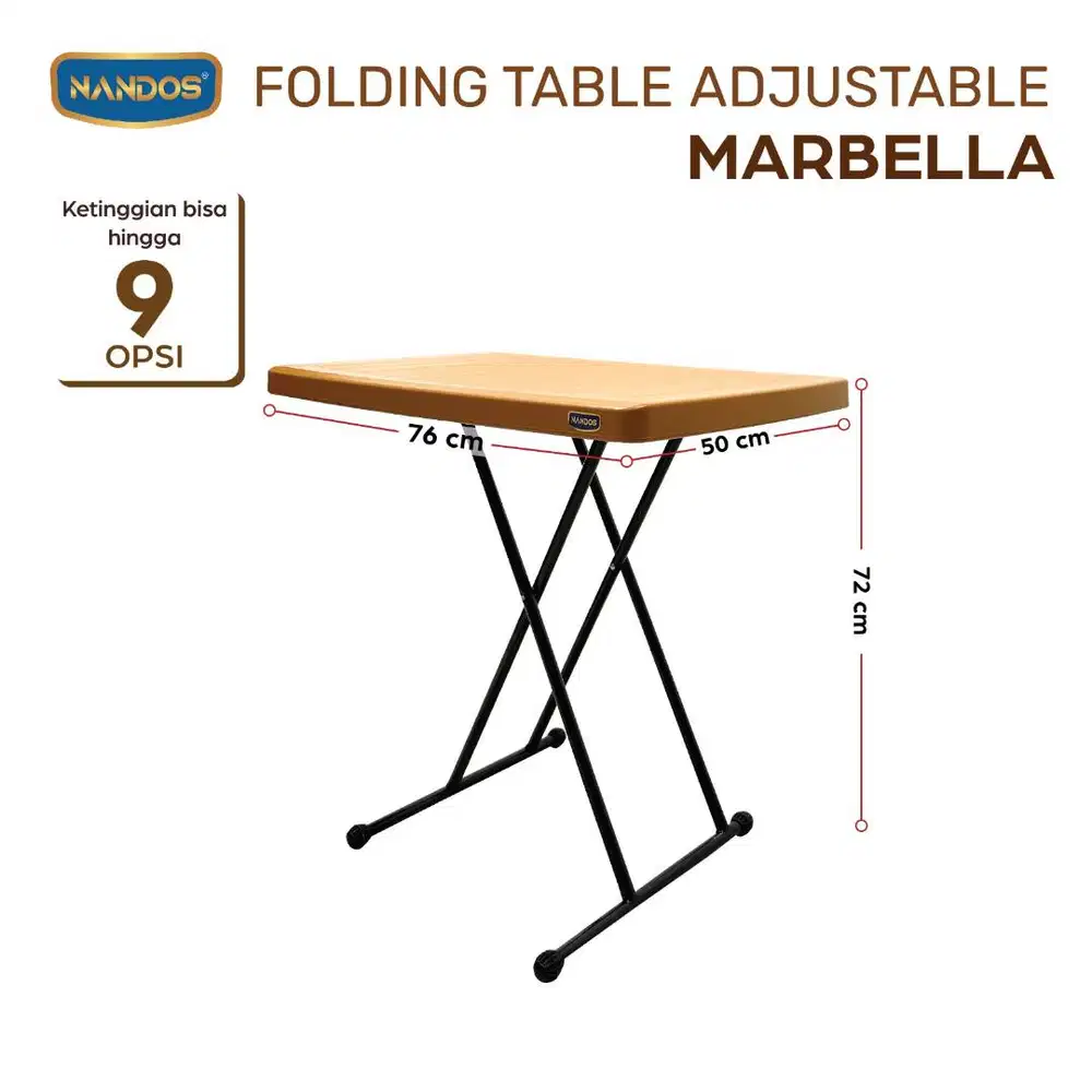 Meja Lipat Adjustable