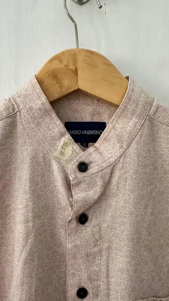 Kemeja pria Ld 110 bahan katun adem